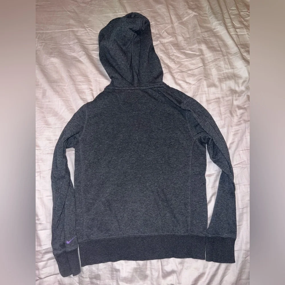 Nike Lilac Grey Zip Up Hoodie Kids Size M